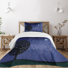 Tree Silhouette Bedspread Set