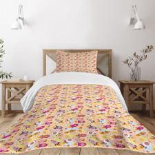 Animals in Rockets Bedspread Set