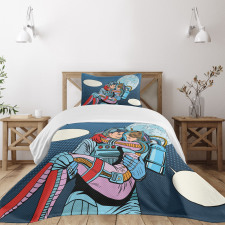 Astronaut Couple Love Bedspread Set