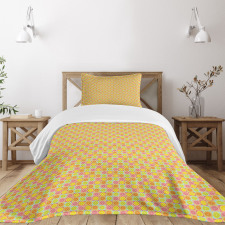 Citrus Fruit Squares Bedspread Set