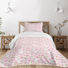 Bridal Roses Field Art Bedspread Set