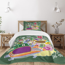 Monsters and Animals Bedspread Set