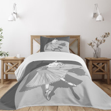 Ballerina Girl Shadow Bedspread Set