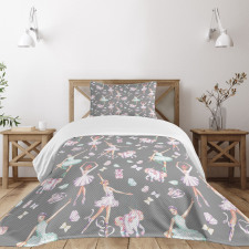 Dancers and Unicorns Bedspread Set