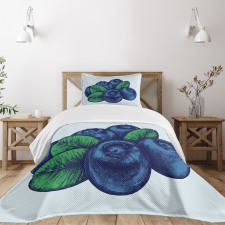 Vintage Blueberry Bedspread Set