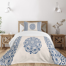 Folk Gypsy Boho Motif Bedspread Set