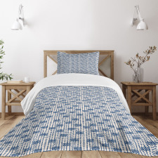 Messy Waves Triangles Bedspread Set