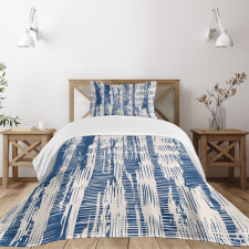 Abstract Stripy Grunge Bedspread Set