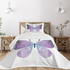 Pointillist Butterfly Bedspread Set