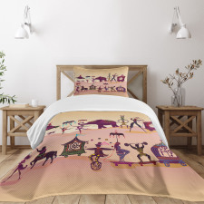 Oriental Fantasy Theme Bedspread Set