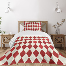 Vintage Harlequin Design Bedspread Set