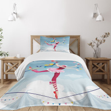 Juggler Woman Trapeze Bedspread Set