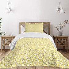 Brick Printed Texture Bedspread Set