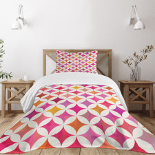 Semi Circles and Stars Bedspread Set