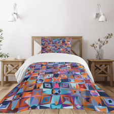 Geometric Tile Bedspread Set