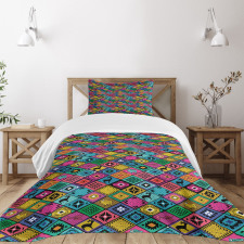 Boho Patchwork Bedspread Set