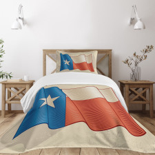 Flapping Flag Motif Bedspread Set