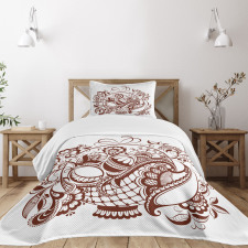 Classic Swirls Blossom Bedspread Set