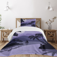 Caribbean Island Night Bedspread Set