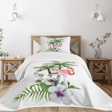 Watercolor Art Trees Bedspread Set