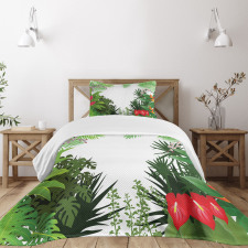 Rainforest Vegetation Bedspread Set