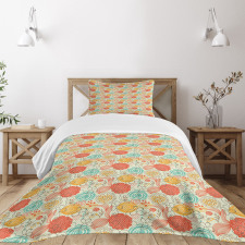 Cheerful Garden Doodle Bedspread Set