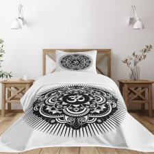 Oriental Tattoo Art Mandala Bedspread Set
