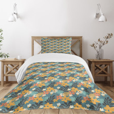 Abstract Garden Doodle Bedspread Set