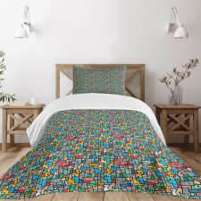 Brazilian Favela Urban Bedspread Set