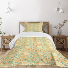 Italian Floral Pattern Bedspread Set