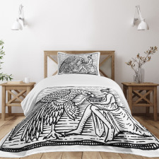 Greek Man and Eagle Bedspread Set