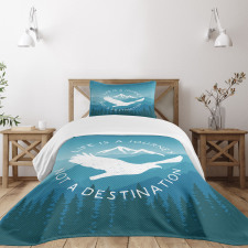 Life is a Journey Message Bedspread Set