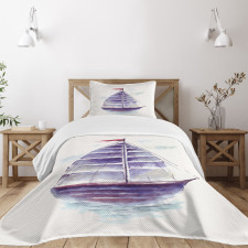 Retro Ship Antique Bedspread Set