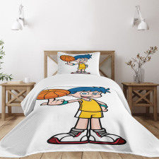 Boys Basketball Bedspread Set