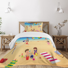 Beach Volleyball Bedspread Set