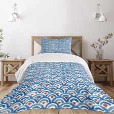 Watercolor Fish Skin Bedspread Set