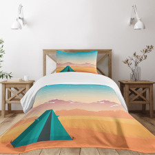 Travel Tent Mountains Bedspread Set