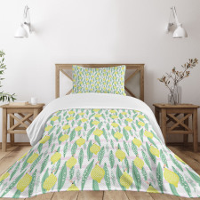 Lemon Leaves Bedspread Set