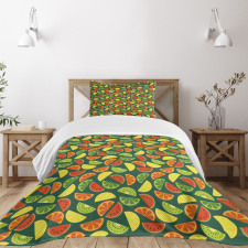 Healthy Organic Fruits Bedspread Set