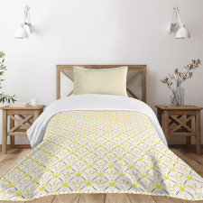 Crowns Checkered Pattern Bedspread Set