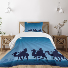 Timeless Scenery Illustration Bedspread Set