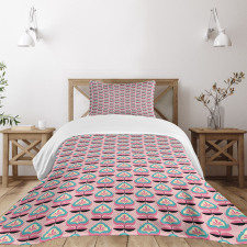 Abstract Flower Symmetry Bedspread Set