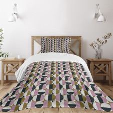 Bauhaus Geometric Pattern Bedspread Set