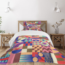 Patchwork Mosaic Tile Bedspread Set