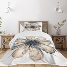 Close-up Fractal Flower Bedspread Set