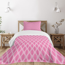 Pastel Ogee Line Bedspread Set