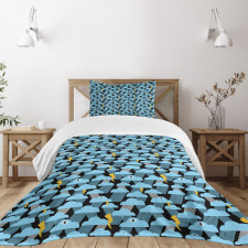 Single Eyed Clouds Rain Bedspread Set