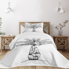 Ensete Banana Plant Bedspread Set