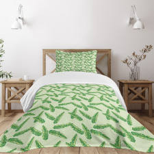 Jumbled Plants Bedspread Set