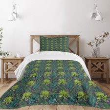 Tropical Fern Aralia Bedspread Set